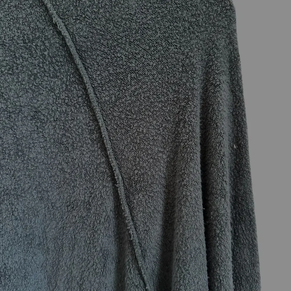 NWOT-Free People Take It Off Textured Pullover Sweatshirt Teal Size:XS OVERSIZED